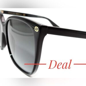 Gucci GG0765SA 002 Women Butterfly Sunglasses GG 0765SA